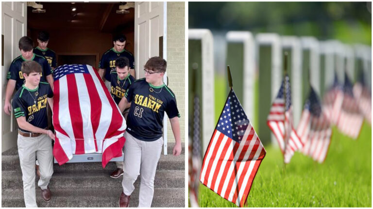 High School Seniors Honor An Air Force Veteran By Carrying His Casket In A Touching Ceremony