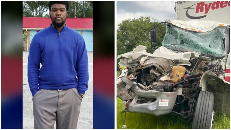 Heroic Truck Driver Uses Last Moments To Protect School Children After Bus Accident