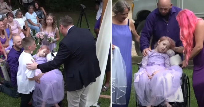 Brave little girl