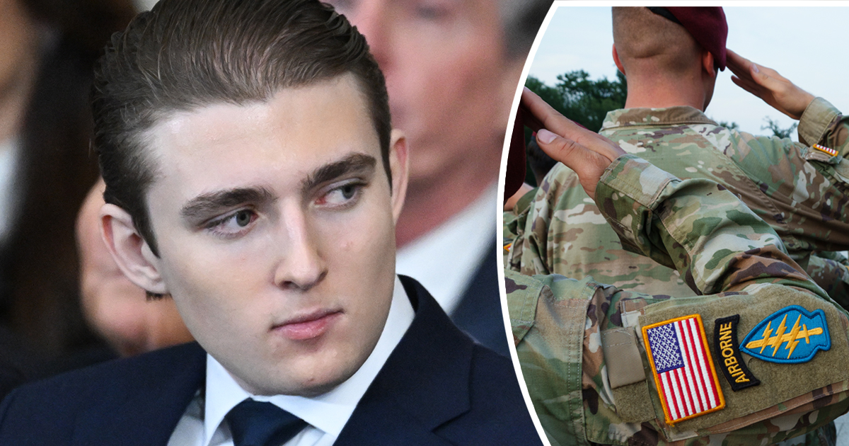 Barron Trump enlists