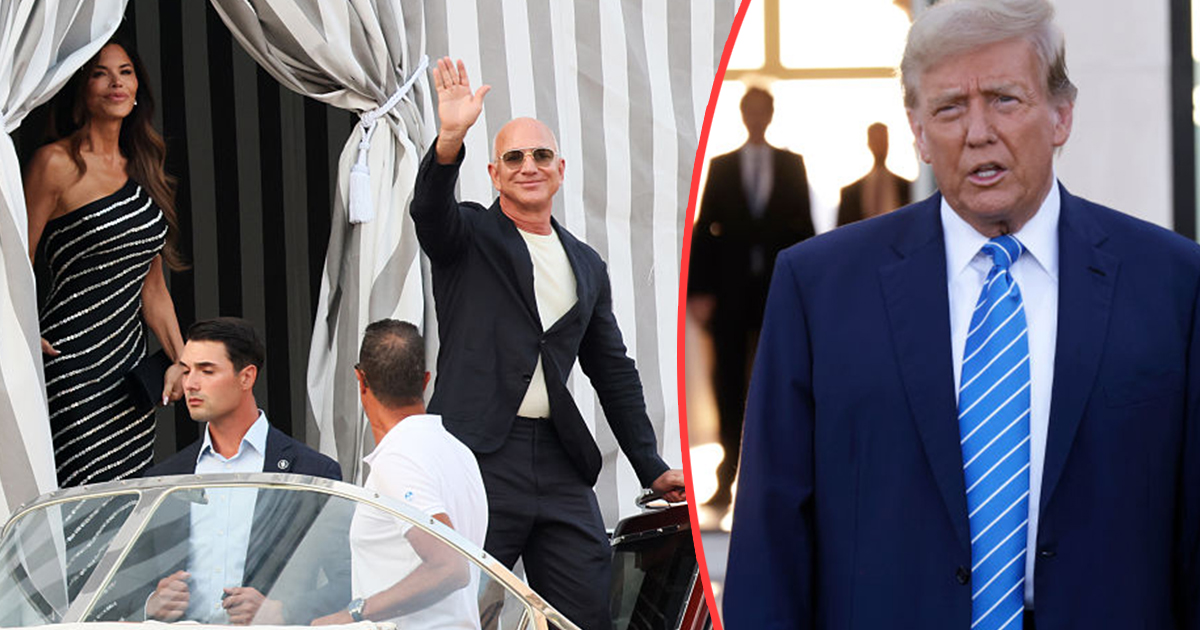 Trump skips Jeff Bezos’ lavish wedding