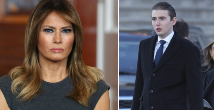 Melania Trump warned that those behind the leaked Barron photo would face “immediate consequences”