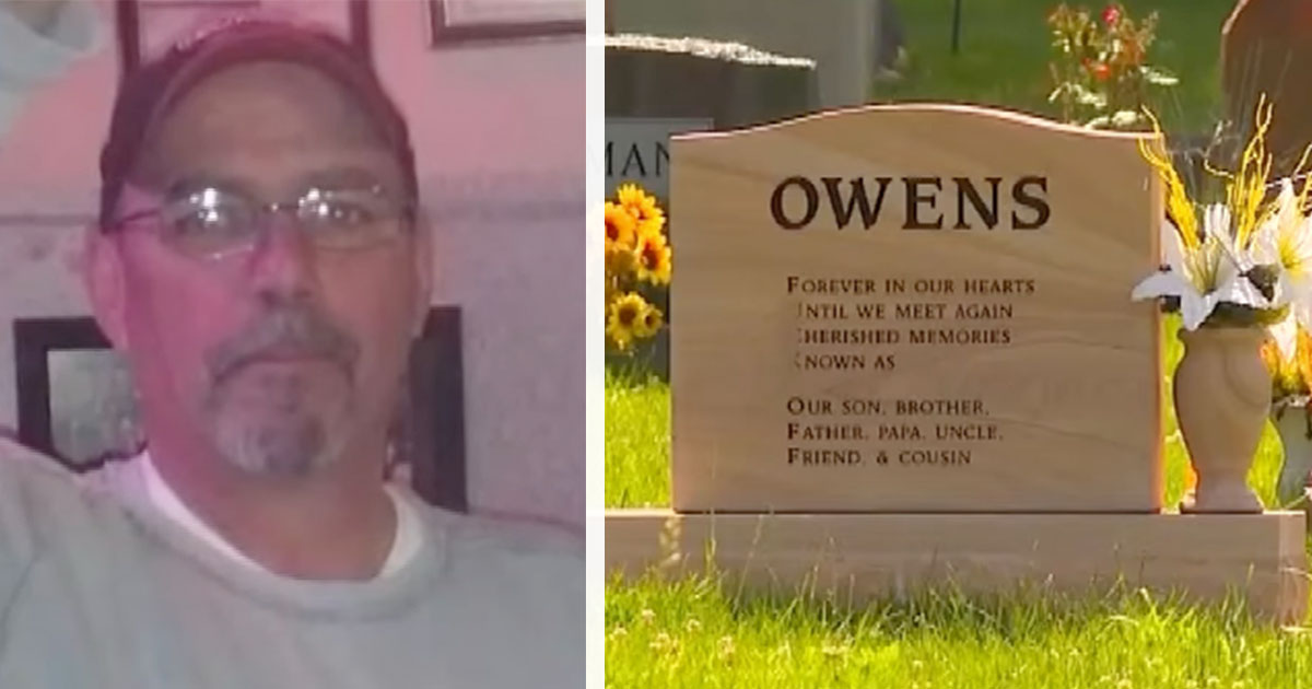 Cemetery demands headstone be removed over alleged obscene “hidden message.”